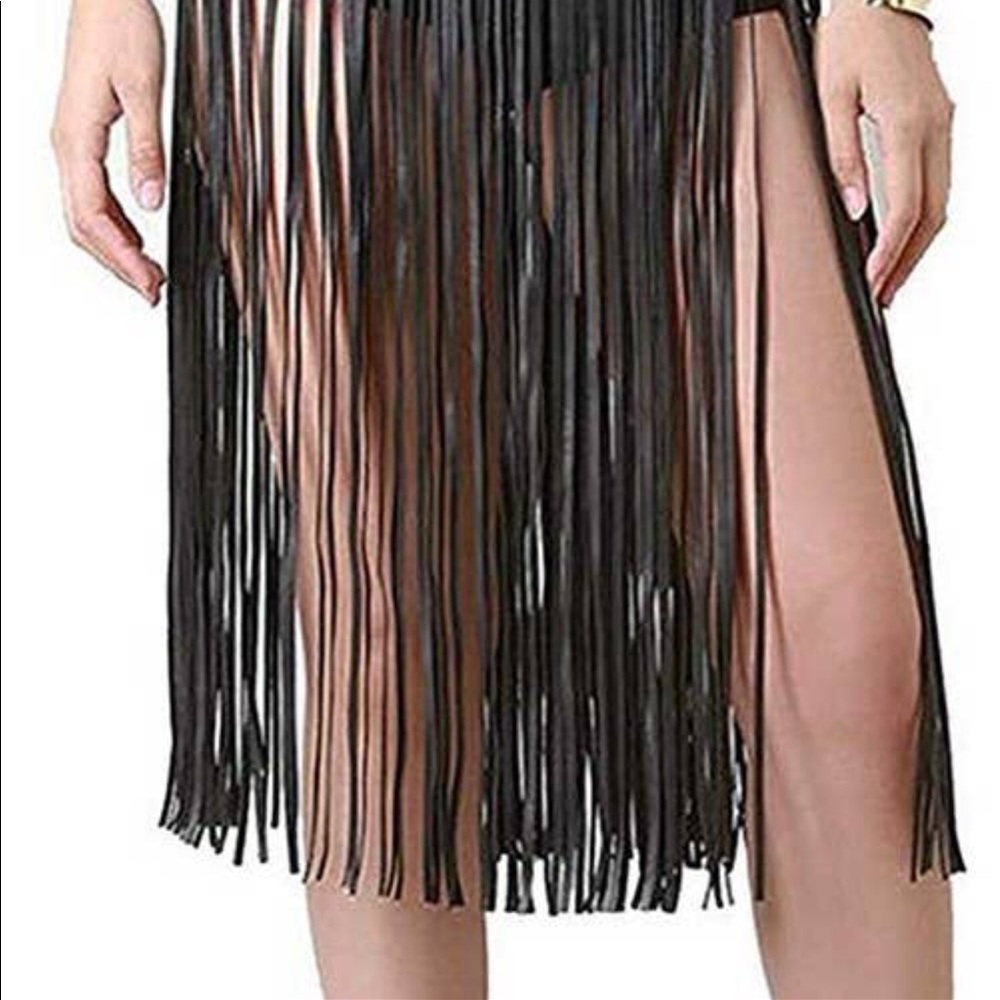 FAUX Leather Tassel Belt - Picture 4 of 7
